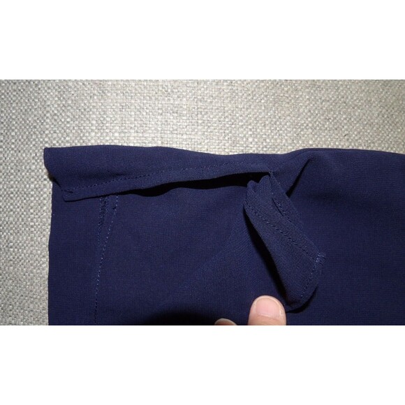 Coldwater Creek Navy Blue Embellished Rhinestone Tank Size M 10-12 Layered Slits - Picture 11 of 11